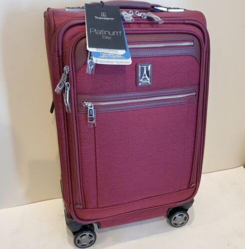 Travelpro Platinum Elite Softside Expandable Carry-On Suitcase 8 Wheel 21