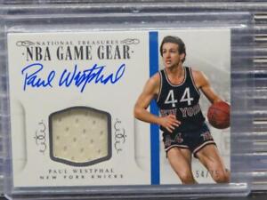 2014-15 National Treasures Paul Westphal Game Used Jersey Auto #54/75