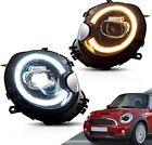 VLAND Pair LED Headlights For 2007-2013 Mini Cooper R56 R57 R58 R59 W/Animation (For: More than one vehicle)