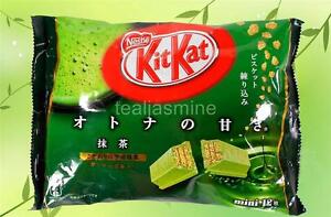 Japanese Kit Kat Matcha Green Tea Mini 12-Bars Pkg. 5.04 Oz.