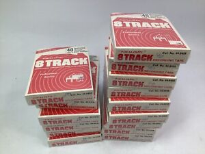 15 REALISTIC 80 & 40 minute Blank 8-Track Recording Tapes SEALED (K1) new old