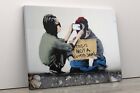 Banksy Style This Is Not a Good Sign Canvas Graffiti Wall Art Picture Print
