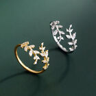 Adorable Women 925 Silver Filled,Gold Adjustable Rings Cubic Zirconia Jewelry