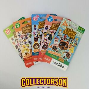 Animal Crossing amiibo Cards Series 1 - 5 (Lot of 5)