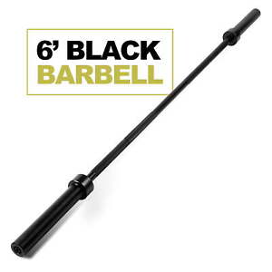 6 ft Barbell Bar Olympic Weightlifting Bar 2 inch Rotating Sleeves 800-lb NEW US