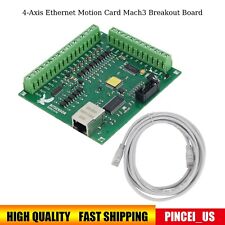 4-Axis Ethernet Motion Card Mach3 Breakout Board CNC Controller Board pe66
