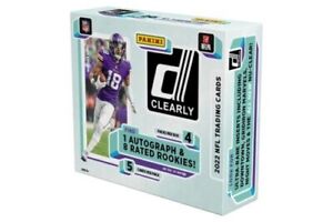 2022 PANINI CLEARLY DONRUSS NFL HOBBY BOX - IN HAND SHIPS FAST!!