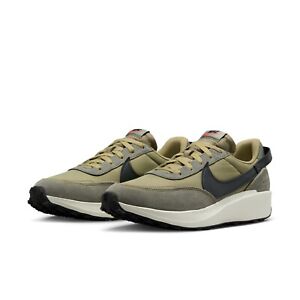 Nike WAFFLE DEBUT SE Men's OLIVE SMOKE FJ4196-200 Running Sneakers Shoes
