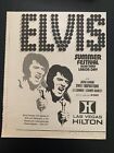 Elvis Las Vegas Hilton 1972 Summer Festival Newspaper Ad / Direct From Memphis