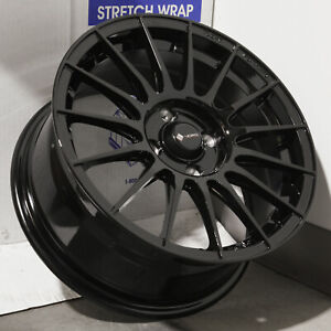 New Listing15x7 Black Wheels Vors LT15 4x100 40 (Set of 4)  73.1