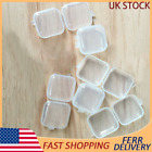 10PCS Small Clear Plastic Storage Box Jewelry Beads Earings Container Cases Box