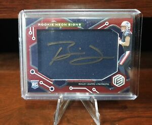 Bailey Zappe 2022 Panini Elements Rookie Neon Signs RPA Patch RC Auto 10/99
