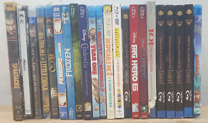 Mixed lot of 23 Blu-ray/DVDs Movies Disney, Dreamworks, etc. *READ DESCRIPTION*