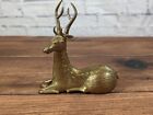 New ListingVintage Brass Sitting Large Deer Doe Buck Reindeer Statue 7