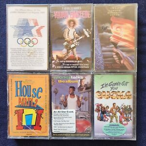 Cassette Tape Lot Soundtracks- All SEALED -  80s 90s LA Olympics Hiphop R&B Rock