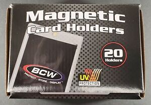 (20) BCW 35pt Magnetic Card Holders One Touch 35 pt 35 Point - Full Box