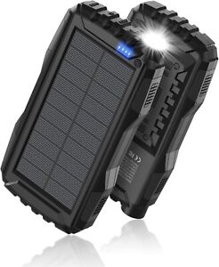 Solar Charger Power Bank 42800mAh Portable Charger Power Bank External Battery