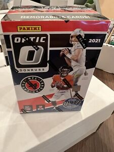 2021 Panini Donruss Optic NFL Football FANATICS EXCLUSIVE Blaster Box In Hand