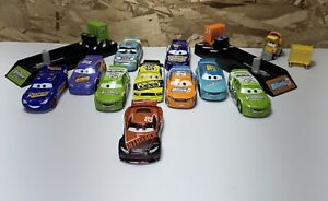 Disney Cars Race car Lot With 2 Launchers