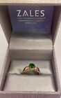 1.13 Ct 14k Rose gold Emerald & Diamond ring. RETAILS AT ZALES JEWELERS For $525