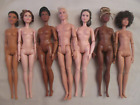 Mixed Lot 7 Nude Barbie Articulated Dolls Inspiring Women Movie Ken Helen Keller