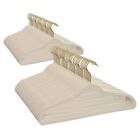New Listing100 Pack Nonslip Velvet Clothes Hangers, with a Wire Neck and Hook, Space Saving