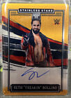 2022 Panini Impeccable WWE Seth Freakin Rollins GOLD Stainless Stars Auto 2/10