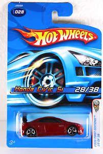 Hot Wheels 2006 First Edition Red Honda Civic Si