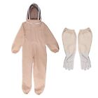 Professional Beekeeping Protection Suit Polycotton Full Body Bee Suit w/ Gloves