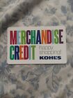 Kohls Merchandise Credit