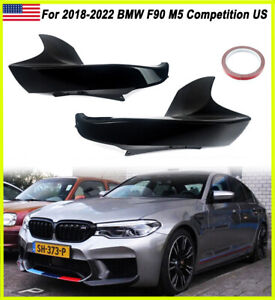 For 2018-2022 BMW F90 M5 Competition 2PCS M Performance Front Bumper Splitters (For: 2018 BMW)