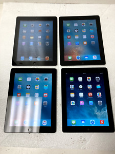 New ListingLOT OF 4 Apple iPad 2 A1395 16GB Black/Space Gray 9.7