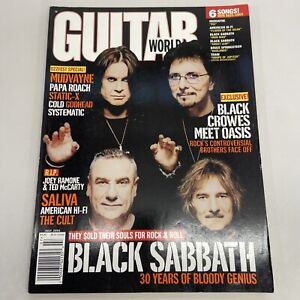 Guitar World July 2001 Black Sabbath, Black Crowes, Mudvayne, Papa Roach