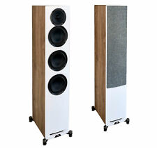 ELAC Uni-Fi Reference Floorstanding White/Oak Tower Speakers (Pair)