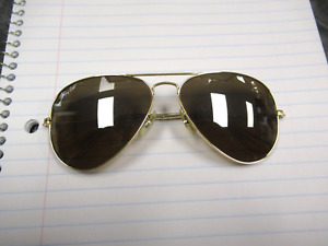 Ray Ban B&L USA 58mm Amber Gradient Mirror Aviator Sunglasses Nice!