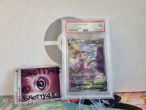Pokemon Card PSA 9 Mew V 251/264  Fusion Strike Alt Art HOLO RARE *MINT*