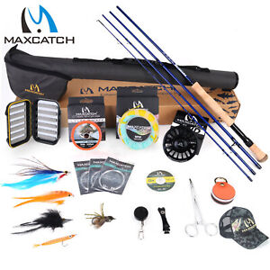 Maxcatch Saltwater Fly Fishing Rod and Reel Combo 9FT 8-10WT Complete Outfit