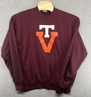 Vintage The Cotton Exchange Virginia Tech Hokies Sweatshirt Crewneck XL Burgandy