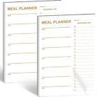 Weekly Meal Planner Magnetic, 2 Pack Undated Tear-Off Sheets Meal Planning Notep