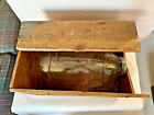 RARE Vintage 1930's C.F. Orvis Fishing Glass Minnow Trap w/ Original Wood Crate