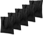 BeeGreen Canvas Tote Bags Bulk Personalized Gifts for Women 12|8|6|3|1 Black