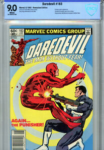 Daredevil #183 (1982) Marvel CBCS 9.0 White Newsstand Punisher