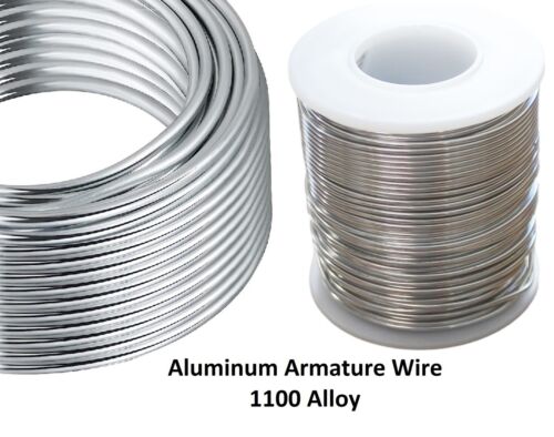 Aluminum Armature Wire Craft, jewelry for Sculpting,  Wrapping (Soft) 1100 Alloy