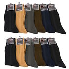 Men's Dress Socks 6 Pairs Lot Ribbed Crew Style Casual Fashion Size 9-11 10-13