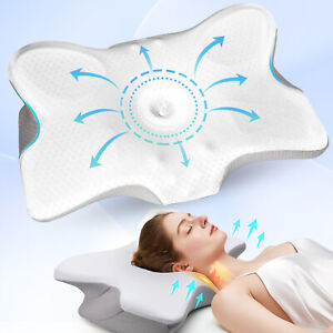 Cervical Pillow for Neck Pain Relief,Orthopedic Neck Support Pillow for Side