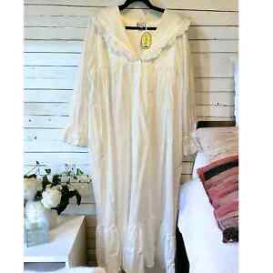 100% cotton victorian inspired sleep shirt XXL New With Tags