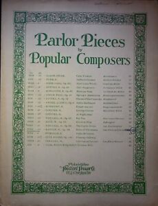BELLS OF CHRISTMAS, PARLOR PIECES POPULAR COMPOSERS 1910  MUSIC SHEET