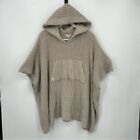 Barefoot Dreams The Cozy Regular Taupe Oversized Poncho Pullover 545 beach rock