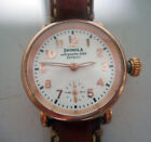 Shinola Aragonite 1069 30mm Watch  Leather Strap 30mm Gold Tone
