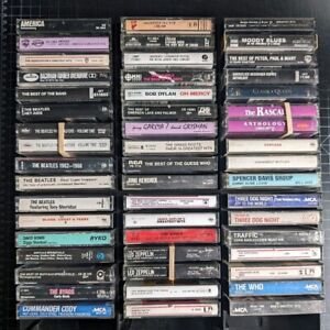 60s/70s Rock Cassette Tape Lot (U-PICK)